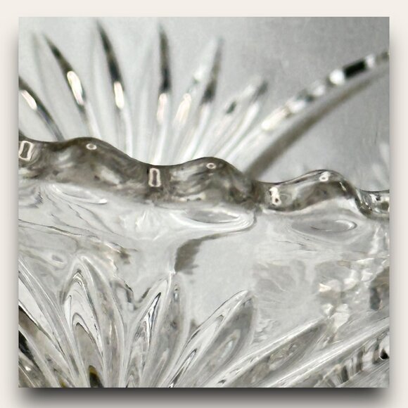 Cambridge Snowflake & Sunburst Clear Crystal Pitcher EVC No Chips EAPG - Picture 9 of 14